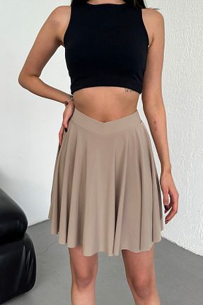 دامن رنگی زنانه مخلوط پلی استر XORVİO - کد 934960031