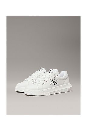 کفش اسنیکر سفید زنانه بند دار Calvin Klein - کد 650470480