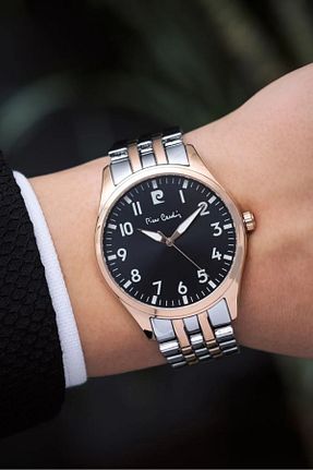 ساعت مچی زرشکی مردانه 41-45 میلی متر Pierre Cardin - کد 777668245