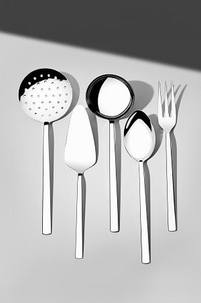 ست پذیرائی سفید استیل ضد زنگ Nehir - کد 2377745