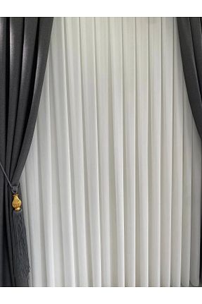 پرده توری سفید ریل دار beatiful - کد 864161239