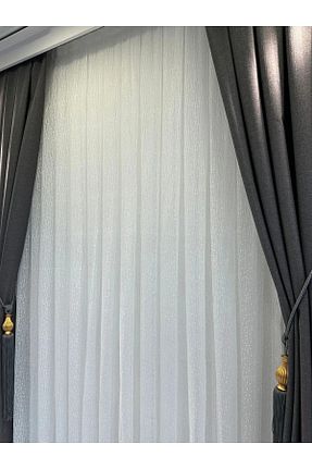 پرده توری سفید ریل دار beatiful - کد 892722277