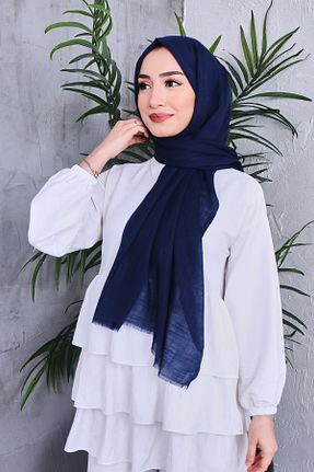 شال سرمه ای زنانه پنبه پلی استر Golden Rose - کد 932830647