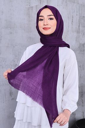 شال بنفش زنانه پنبه پلی استر Golden Rose - کد 932830663