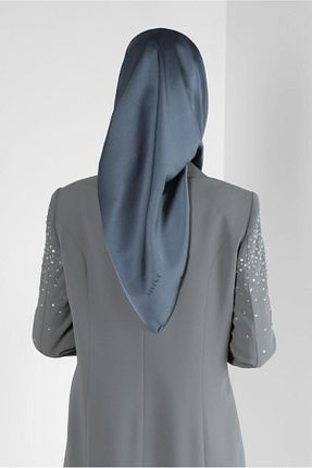روسری طوسی پلی استر Alvina - کد 801206067