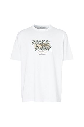 تیشرت سفید مردانه رگولار Jack & Jones - کد 924386375