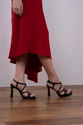 کفش پاشنه بلند کلاسیک مشکی زنانه چرم sovrana - کد 932857684