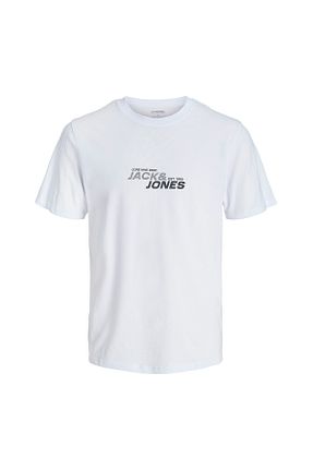 تیشرت سفید مردانه رگولار Jack & Jones - کد 888151833