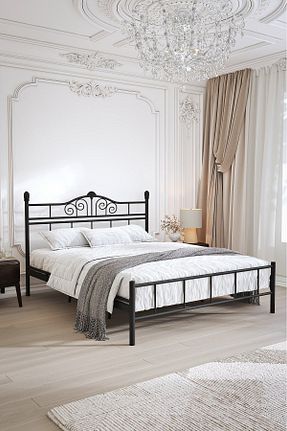 چارچوب تخت مشکی فلزی FANO - کد 6797389