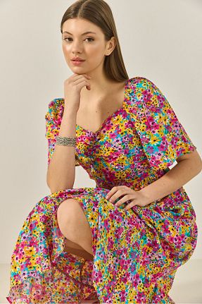لباس صورتی زنانه بافتنی Bianco Lucci - کد 932866508