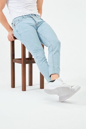 شلوار جین مشکی مردانه پاچه تنگ moda biz - کد 874766359