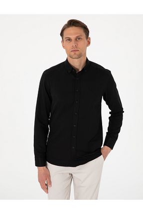 پیراهن مشکی مردانه اسلیم فیت Pierre Cardin - کد 932872198