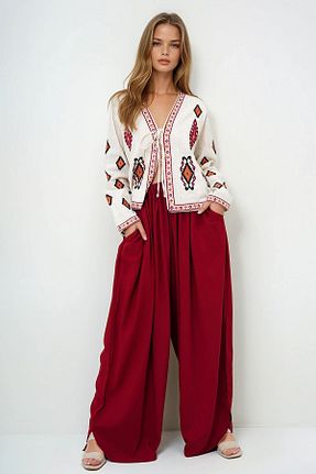 شلوار رنگی زنانه بافتنی VAGGON - کد 932884515