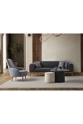 ست مبل طوسی 3+3+1+1 EDSY HOME - کد 842131968