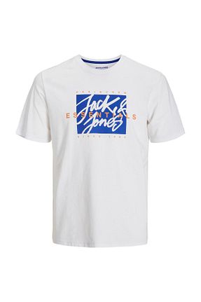 تیشرت سفید مردانه رگولار Jack & Jones - کد 917704001