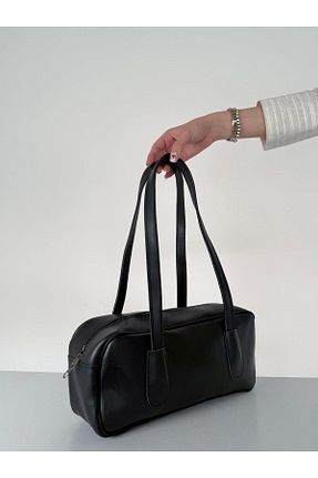 کیف دوشی مشکی زنانه چرم مصنوعی BACHUS - کد 932091473