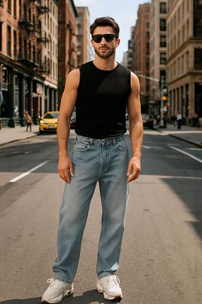شلوار آبی مردانه پارچه BANNY JEANS - کد 848489463