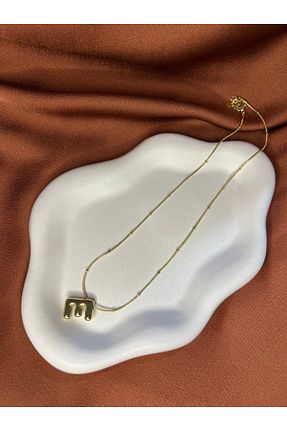 گردنبند استیل ( فولاد ) زرد زنانه استیل ضد زنگ Fam&Co Jewelry - کد 932893536