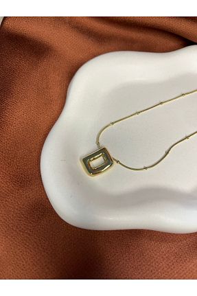 گردنبند استیل ( فولاد ) زرد زنانه استیل ضد زنگ Fam&Co Jewelry - کد 932891585