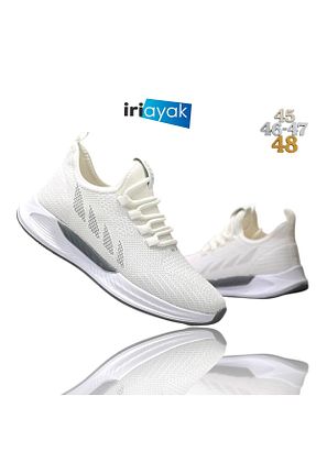 کفش اسنیکر سفید مردانه بدون بند İriayak - کد 899691629