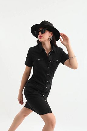 لباس مشکی زنانه جین Bluewhite - کد 768110697