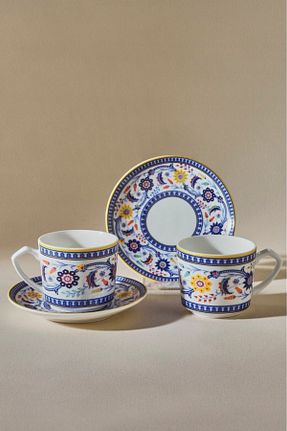 فنجان قهوه آبی 2 نفره Karaca - کد 744114646