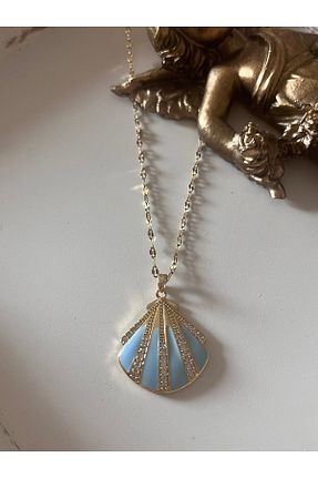 گردنبند استیل ( فولاد ) آبی استیل (فولاد) Aka - کد 932901982