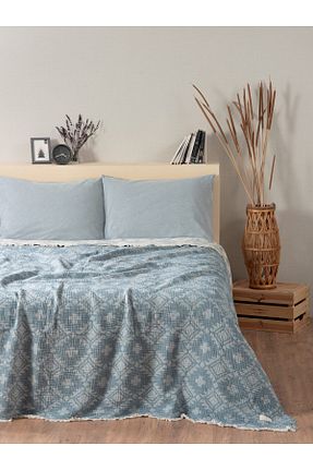 روتختی دونفره آبی جاکار MYLASA HOME - کد 932913159