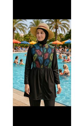 مایو حجاب رنگی زنانه گلدار Butik - کد 932983827