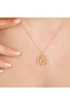 گردنبند نقره زرد زنانه 925 عیار ALTINTEMAS - کد 932927411