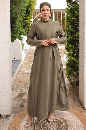 لباس حجاب خاکی زنانه رگولار InStyle - کد 932927904