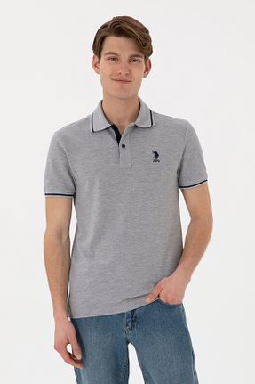 پولوشرت طوسی مردانه پنبه ای U.S. Polo Assn. - کد 932918440