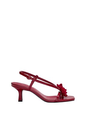 صندل قرمز زنانه پاشنه نازک Pull & Bear - کد 932928345