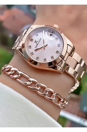 ساعت مچی صورتی زنانه 36-40 میلی متر Daniel Klein - کد 327938981