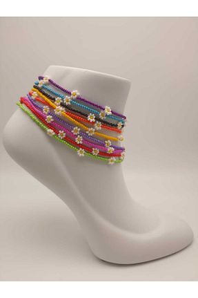 خلخال جواهر مشکی زنانه منجق TLSMACCESORIES - کد 932920316
