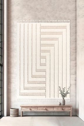 فرش بژ آنتی آلرژی SANRUGS Home & Living - کد 860028681