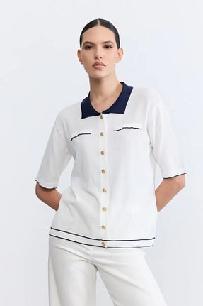 بلوز نباتی زنانه ساده Gusto - کد 930818438