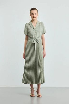 لباس سبز زنانه بافتنی Gusto - کد 926025080