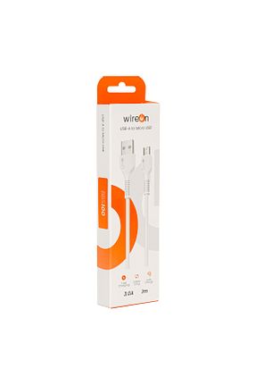 کابل شارژر سفید Wireon - کد 929686742