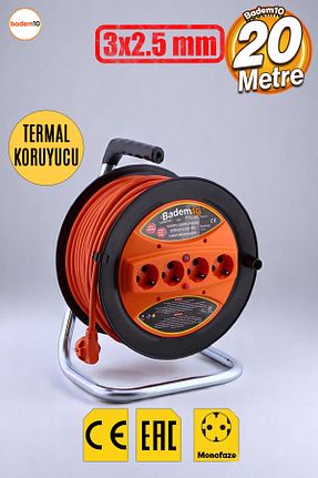 کابل افزودنی پریز گروهی نارنجی 4 Badem10 - کد 932939699