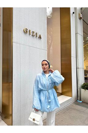بادگیر و بارانی آبی زنانه ضد آب Butik - کد 933617034