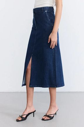 دامن آبی زنانه جین Gusto - کد 927243708