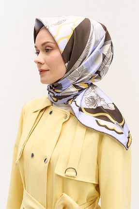 روسری بنفش 90 x 90 Setrms - کد 932983854