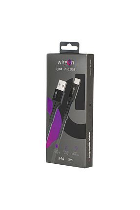 کابل شارژر مشکی Wireon - کد 929897745