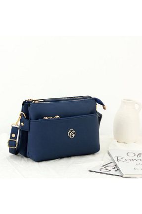 کیف دوشی سرمه ای زنانه چرم مصنوعی HONEY BAG - کد 932987668