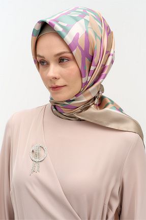 روسری بنفش 90 x 90 Setrms - کد 932983856