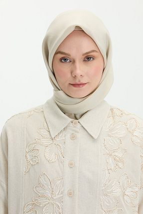 روسری بژ 100 x 100 Setrms - کد 932983837