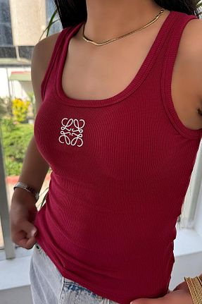 بلوز زرشکی زنانه پنبه ای Butik Gardrop - کد 932987997