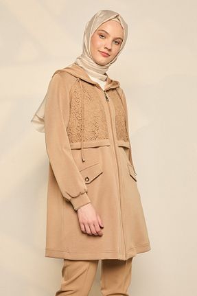 کلاه و ابایا قهوه ای زنانه بافتنی Setrms - کد 932987762