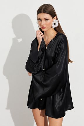 پیراهن مشکی زنانه اورسایز Cool & Sexy - کد 932993745